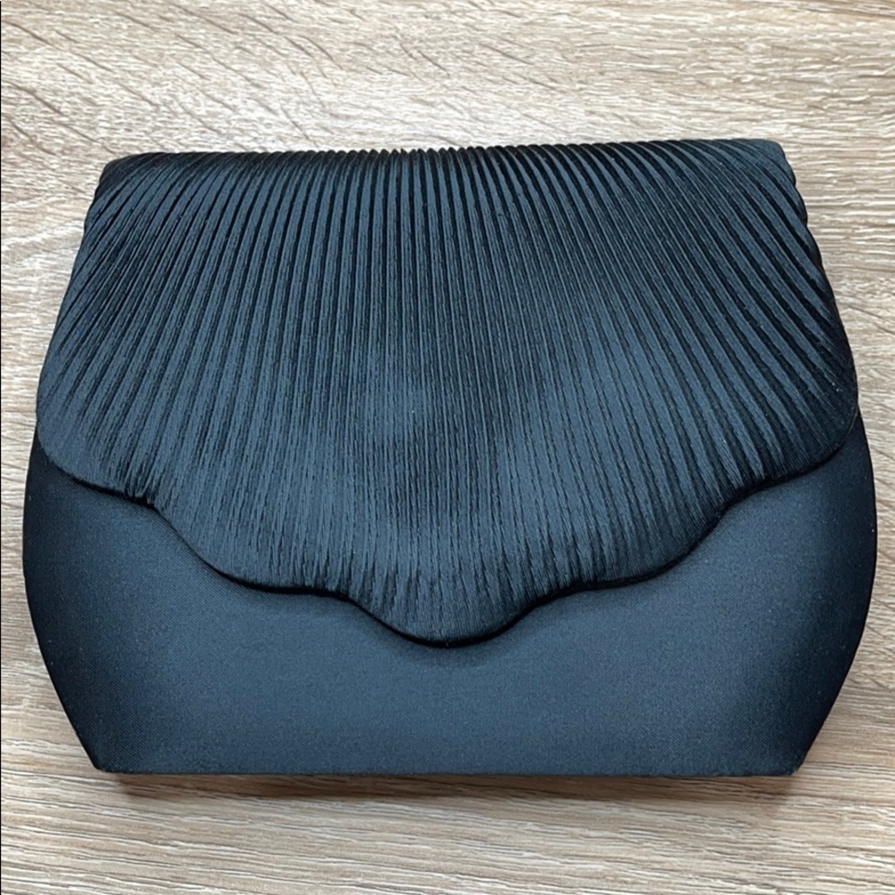 Black Satin crossbody purse